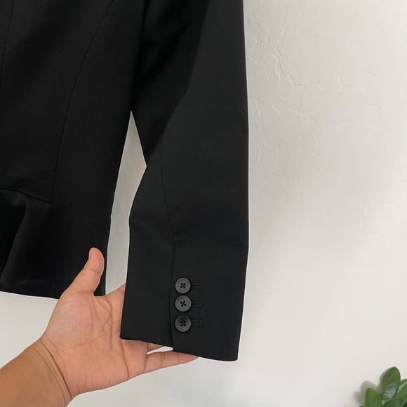 Tibi New York Two Button Wool Blazer 3/4 Sleeve S - Picture 8 of 9